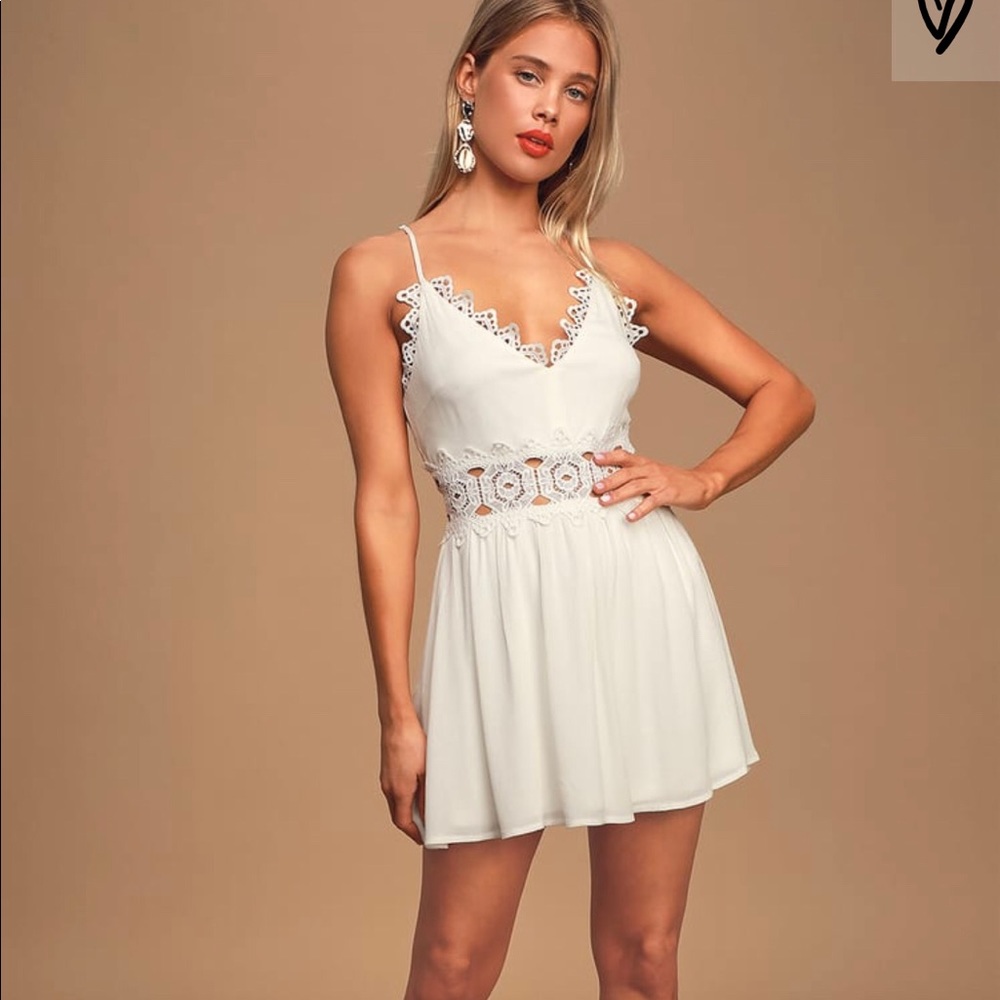 Lulus White mini dress
